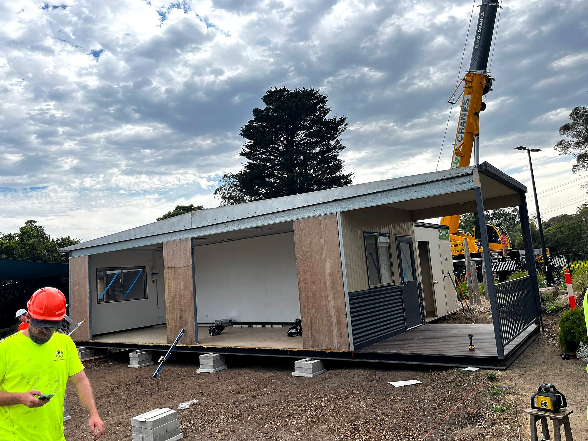 Completed Ausco modular building installation at Frankston