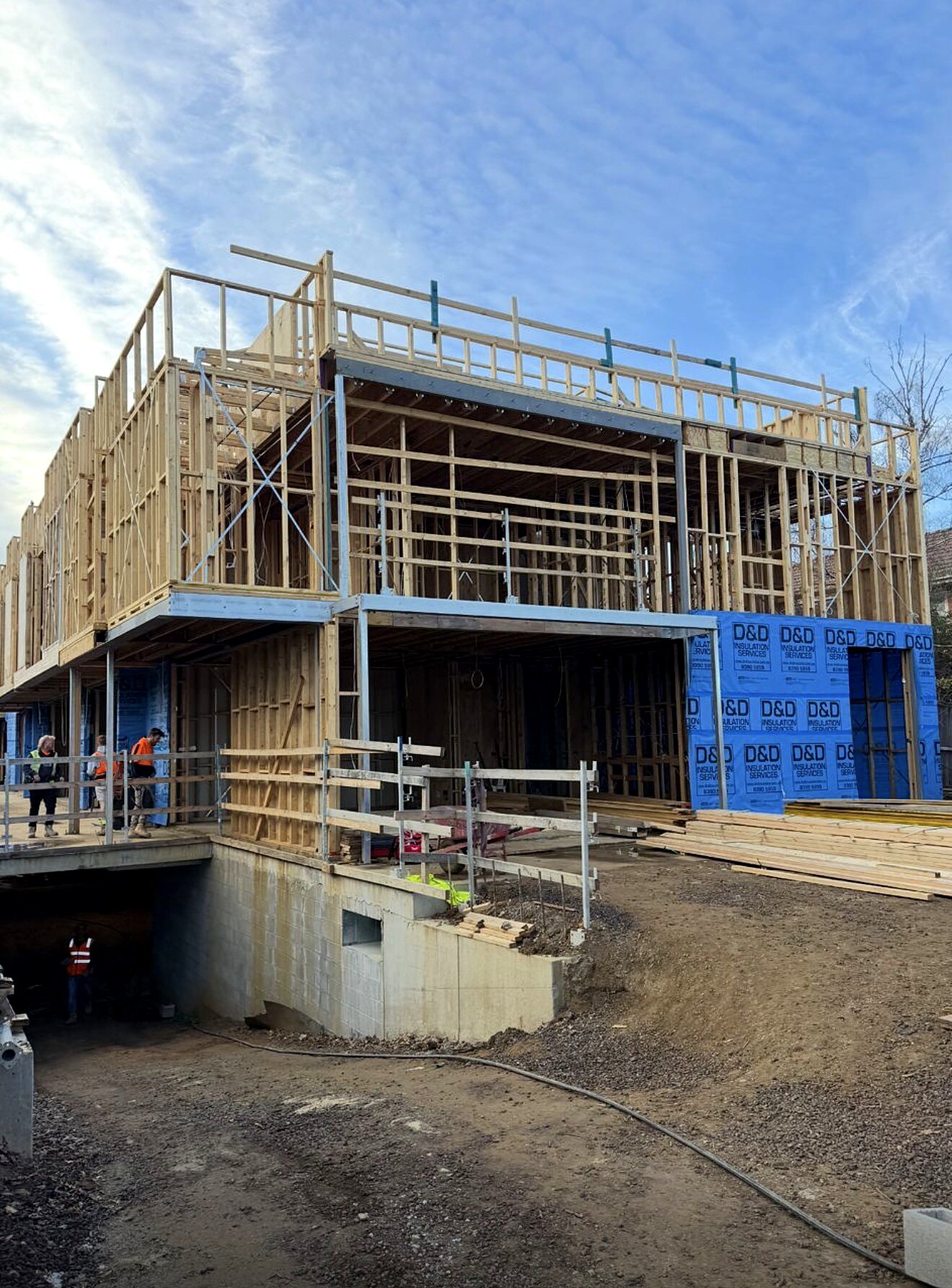 Wall, floor and roof framing — D5 Build, Brighton